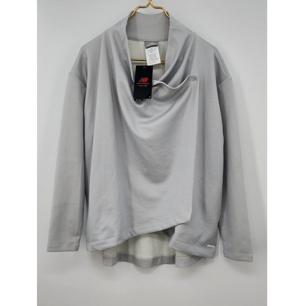 New NWT New Balance Asymmetrical Jacket Grey Size Large